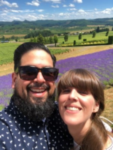 Lamar BAAS student Ezequiel with wife, Jennifer