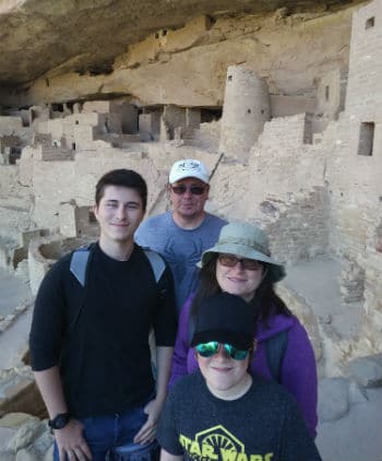 Robin Heminger with her family in Colorado