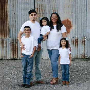 Marisela Alvarez with her family