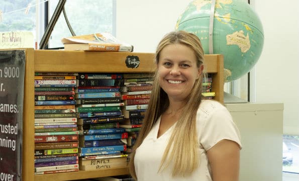 Tracy Pompei in her classroom